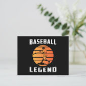 Catcher Baseball Bat Sport Pitcher Grappig cadeau Briefkaart (Staand voorkant)