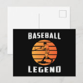 Catcher Baseball Bat Sport Pitcher Grappig cadeau Briefkaart (Voorkant / Achterkant)