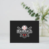 Catcher Baseball Bat Sport Pitcher Grappig cadeau Briefkaart (Staand voorkant)