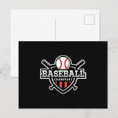 Catcher Baseball Bat Sport Pitcher Grappig cadeau Briefkaart (Voorkant / Achterkant)