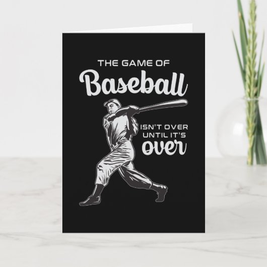 Catcher Baseball Sports Pitcher Bat Funny Gift Kaart (Voorkant)