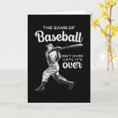 Catcher Baseball Sports Pitcher Bat Funny Gift Kaart (Gele Bloem)