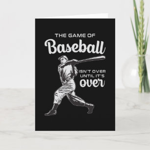 Catcher Baseball Sports Pitcher Bat Funny Gift Kaart