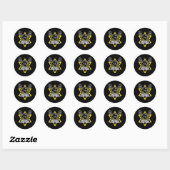 Catcher Cats Dogs Funny Ronde Sticker (Vel)