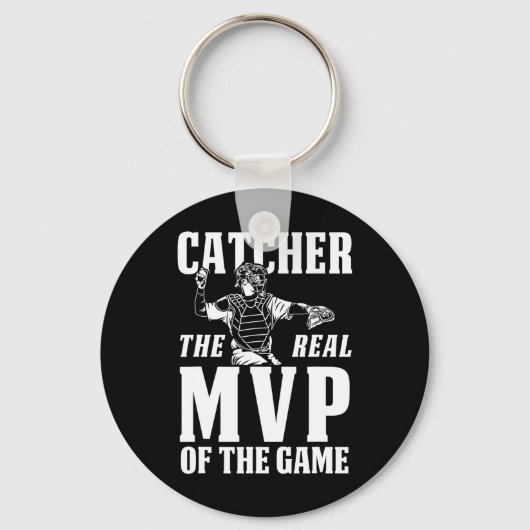 Catcher De Echte MVP Van Het Spelgeschenk Sleutelhanger (Voorkant)