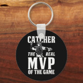 Catcher De Echte MVP Van Het Spelgeschenk Sleutelhanger (Voorkant)