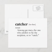 CATCHER (definitie) Briefkaart (Voorkant / Achterkant)
