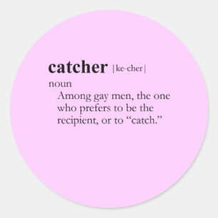 CATCHER (definitie) Ronde Sticker