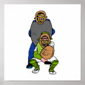 Catcher en Umpire Poster (Voorkant)