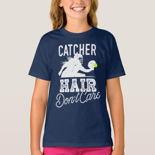Catcher Hair maakt het niet uit dat Cute Girls Sof T-shirt (Voorkant)
