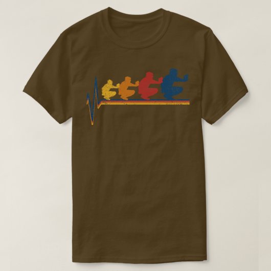 Catcher honkbalspeler t-shirt (Design voorkant)