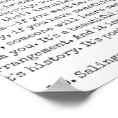 Catcher in de Rye Quote Poster (Hoek)