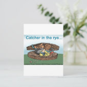 Catcher in Rye Bread Funny T - shirts Mokken Kaart (Staand voorkant)