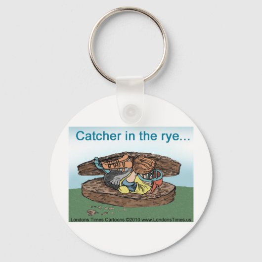 Catcher in Rye Bread Funny T - shirts Mokken Kaart Sleutelhanger (Voorkant)