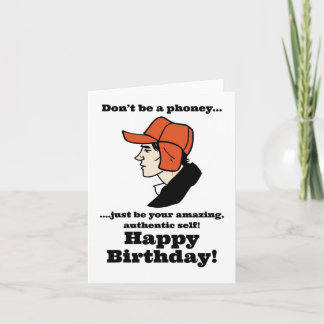 Catcher in the Rye Holden Caulfield Birthday  Kaart