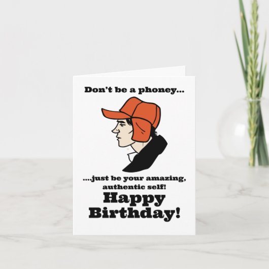 Catcher in the Rye Holden Caulfield Birthday  Kaart (Voorkant)