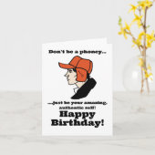 Catcher in the Rye Holden Caulfield Birthday  Kaart (Gele Bloem)