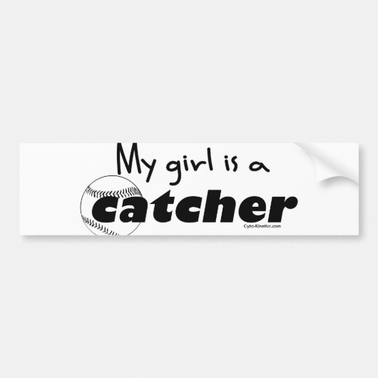 Catcher (Meisje) Bumpersticker (Voorkant)