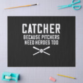 Catcher omdat Pitchers hondenbonen nodig hebben Tissuepapier (Craft)