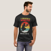 Catcher Softbal Papa Vaderdag 1 T-shirt (Voorkant volledig)