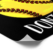 Catcher Softball Player Poster (Hoek)