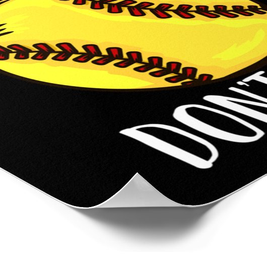 Catcher Softball Player Poster (Hoek)