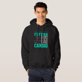 Catching Flyers Is My Cardio Cheerleading Back Spo Hoodie (Voorkant volledig)