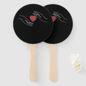 Catching Heart Handwaaier (Voorkant en achterkant)