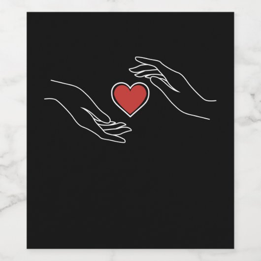 Catching Heart Wijn Etiket (Enkel label)