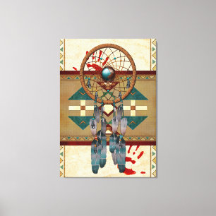 Catching Spirit Native American Canvas Afdruk