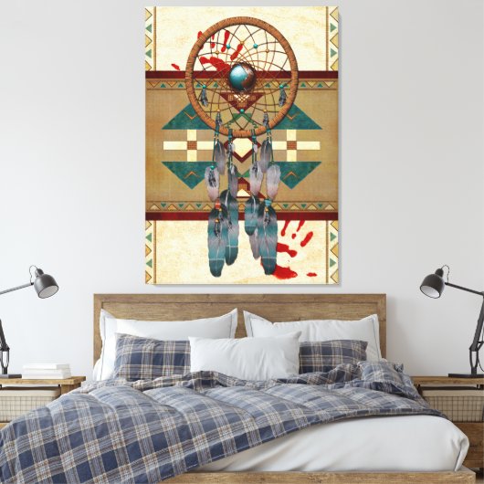 Catching Spirit Native American Canvas Afdruk (Insitu (Slaapkamer))
