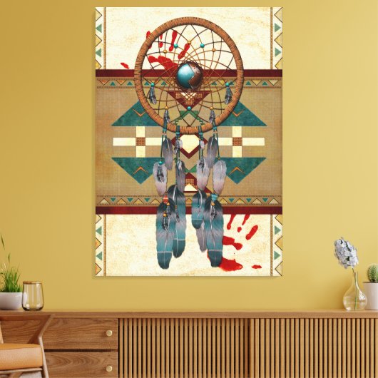 Catching Spirit Native American Canvas Afdruk (Insitu (Woonkamer))