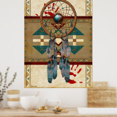 Catching Spirit Native American Poster (Keuken)
