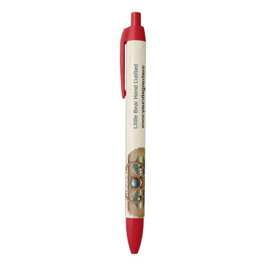 Catching Spirit Native American Zwarte Inkt Pen (Top (Verticaal))