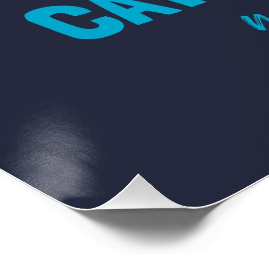 Catching Waves Retro Surfboard Strandkunst Perfect Poster (Hoek)