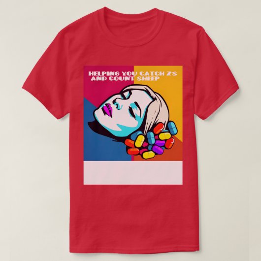 Catching Zs en Counting Sheep TShirt (Design voorkant)