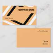 Catchy Black en White Geometric Visitekaartje (Voorkant / Achterkant)