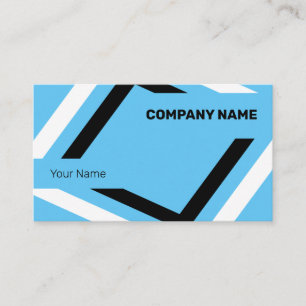 Catchy Black en White Geometric Visitekaartje