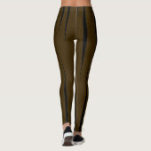 Catchy Black Fluent Flames Brown Leggings (Achterkant)