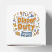 Catchy Geslacht onthullen luier plicht? Binnenkort Bedankdoosjes (Bovenkant)