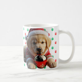 Catchy Santa's Golden Retriever Kerstmis Koffiemok