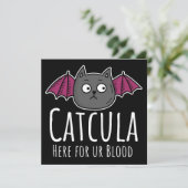 Catcula hier voor UR Parody Cat Halloween Kaart (Staand voorkant)