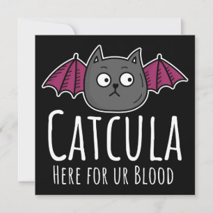 Catcula hier voor UR Parody Cat Halloween Kaart