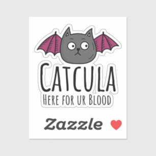 Catcula hier voor UR Parody Cat Halloween Sticker