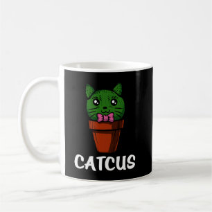 Catcus Funny Cactus Cat Cute Pet Kitten Koffiemok