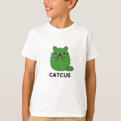 Catcus Funny Cat Cactus Pun T-shirt (Voorkant)