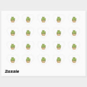 Catcus Grappige kat cactus katten cactussen succul Hart Sticker (Vel)