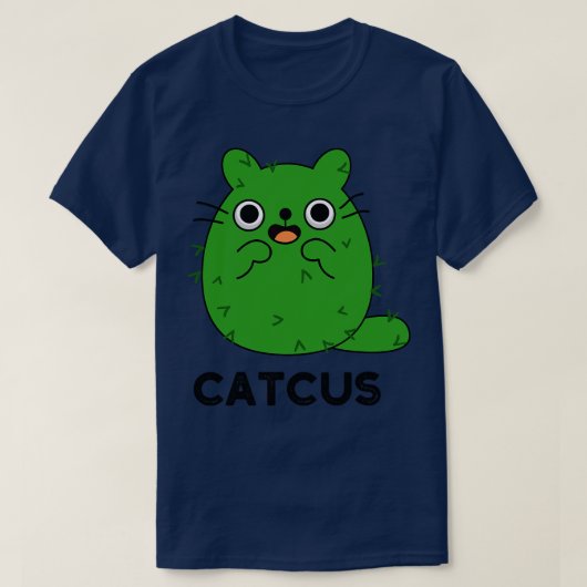 Catcus Schattige Cat Cactus Pun 1 T-shirt (Design voorkant)