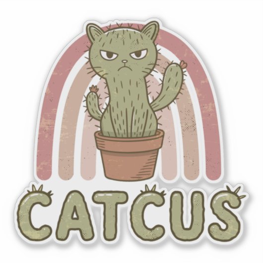 Catcus Sticker (Voorkant)