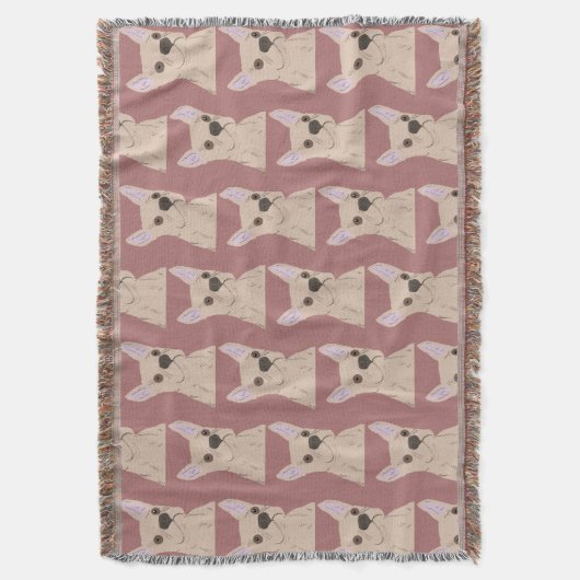 Cate dog deken (Voorkant Verticaal)